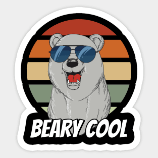 Beary Cool Sticker